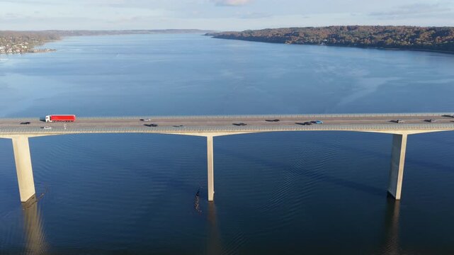 Bridge over the Vejle Fjord in Denmark