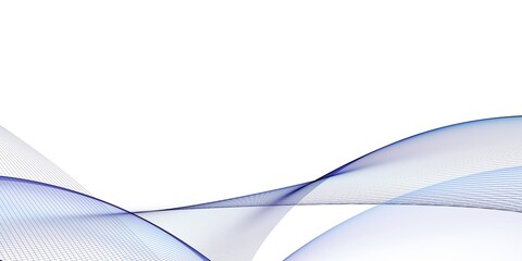 Stylish smooth blue decorative wave design background