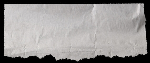 Torn paper on black
