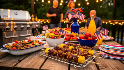 Emphatic vector text effect for 4th of july independence day