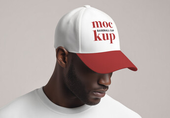 Mockup for a baseball cap logo design