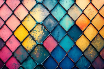 A colorful powder-coated steel background offers a vibrant and modern aesthetic, perfect for digital designs.