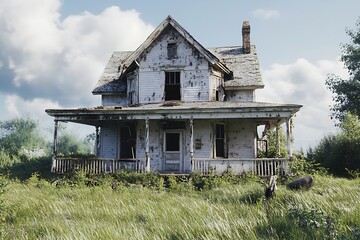 A decaying house falling apart reveals the passage of time, highlighting beauty in decline and the stories that unfold.