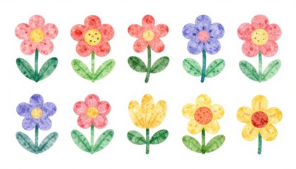 Colorful children's day floral background pattern playful design vibrant environment creative viewpoint whimsical concept