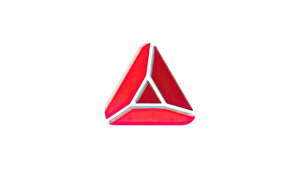 3D Red Delta Logo