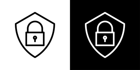 Cyber security icon representing digital protection, network defense, threat prevention, secure systems, and data safety.