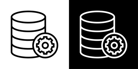 Data processing icon representing data transformation, computation, analytics workflows, system operations, and digital automation.