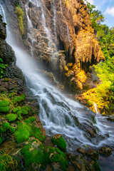 Obraz premium Visit Tetes Cave and Tumpak Sewu Waterfall in Lumajang East Java Indonesia for a Unique View of Nature's Beauty