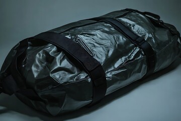 A forensic body bag, detailed and realistic, adds a touch of mystery, suitable for crime and detective visual themes.