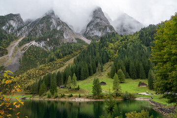 Beautiful Alpine lake Gosausee in Austria