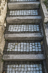 Detail einer Steintreppe