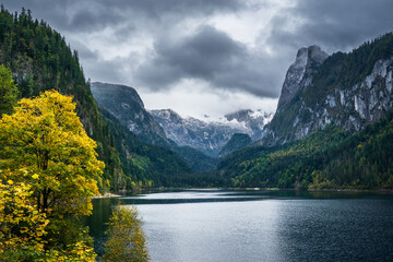 Beautiful Alpine lake Gosausee in Austria