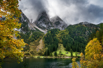 Beautiful Alpine lake Gosausee in Austria