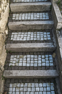 Detail einer Steintreppe