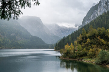 Beautiful Alpine lake Gosausee in Austria