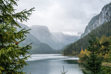 Beautiful Alpine lake Gosausee in Austria
