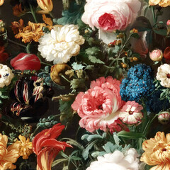 Seamless vintage floral pattern 