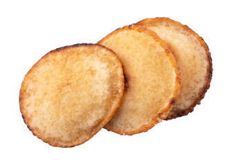 Traditional bengali sweet malpua pitha isolated on transparent background