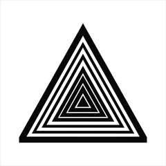 Geometric Triangle Depth Perspective Design