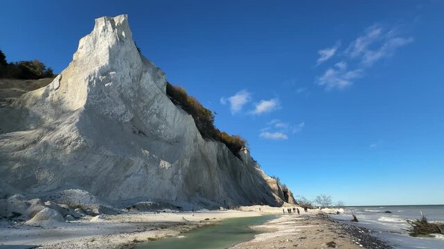 Mons Klint with the chalk cliff in Denmark