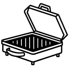 Flat Griddle Cooking Pan Vector