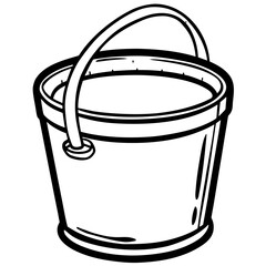 Flat Paint Bucket Illustration