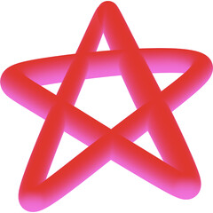 3d render of a star symbol