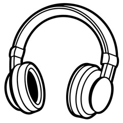 Headphones Silhouette Vector