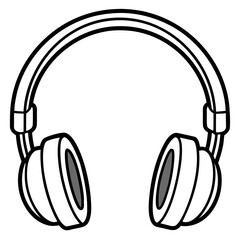 Headphones Silhouette Vector
