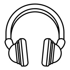 Headphones Silhouette Vector