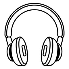 Headphones Silhouette Vector