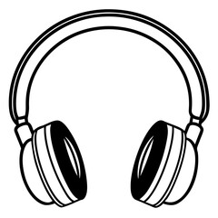 Headphones Silhouette Vector