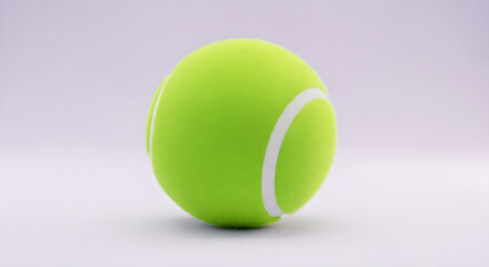 Sport Tennis Ball Game Green Isolated On White