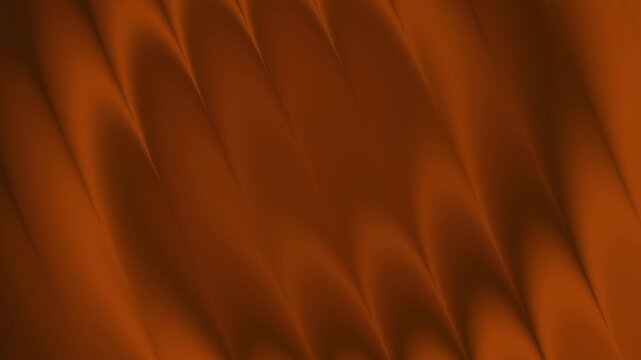 Abstract flowing waves of rich amber and deep brown liquid silk with smooth gradients and soft light seamless loop