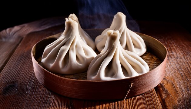 hot and flavorful georgian khinkali dumplings ready to eat
