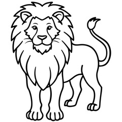 Majestic Lion Silhouette Vector