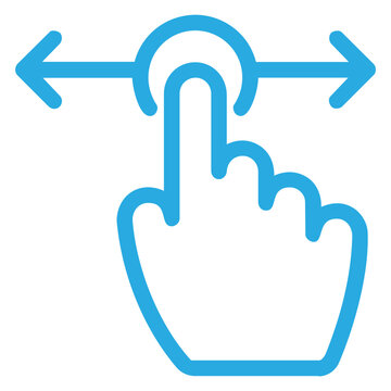 Phone swipe gesture icon