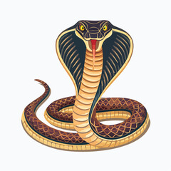 Fototapeta premium illustration of a snake
