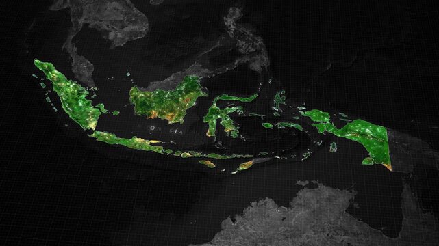 Animated Map of Indonesia
