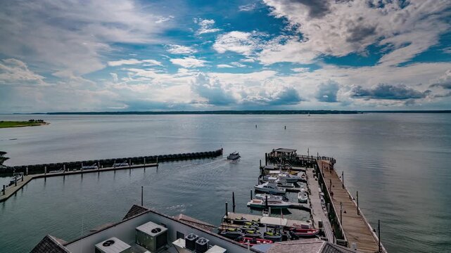 Hilton Head Island Timelapse Ocean View From the Lighthouse, South Carolina