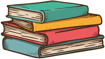 Colorful Vector Illustration Icon for Textbook Vector