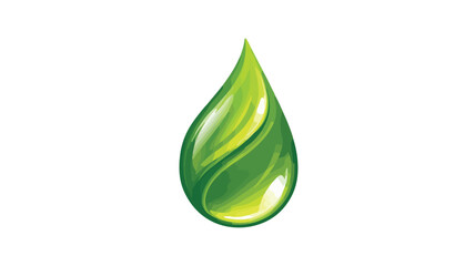 3D Water Drop Icon Vector for Nature Ecology Care Concept