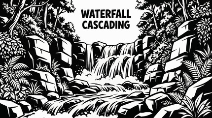 A powerful waterfall cascades through a lush canyon, combining motion, greenery, and natural energy, making it a highly popular subject for nature and adventure visuals © Ethan