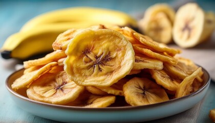 savor the flavor of crispy banana chips for guilt free snacking