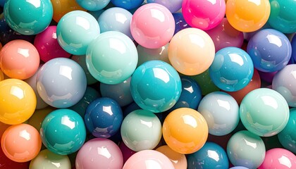 Colorful Spheres - A Vibrant Collection of Round Objects.