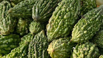 Pile of Densely Packed Green Collard Leaves on Table