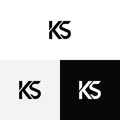 k s initial monogram vector icon illustration