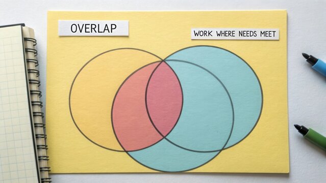 Diagram of Venn Circles Illustrating Overlap and Relationships