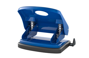 Two hole paper punch, office tool. 3D rendering