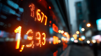 A futuristic urban corridor of glowing data streams and lights visualizes digital technology and information flow.
